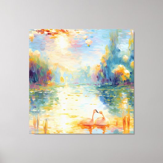 Een glimp van Monet Canvas Afdruk (Voorkant)