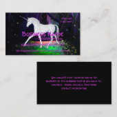 Een Glimpse van een Visitekaartje van Unicorn - Fa (Voorkant / Achterkant)