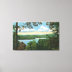 Een Glimpse van Lake Garfield Canvas Afdruk