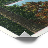Een Glimpse van Lake Garfield Poster (Hoek)