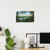 Een Glimpse van Lake Garfield Poster (Thuiskantoor)