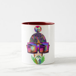 Een glinstering in mijn lens nieuwigheid wit tweekleurige koffiemok