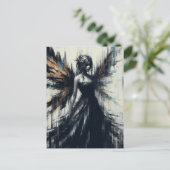 Een Glitch Fairy Briefkaart (Staand voorkant)