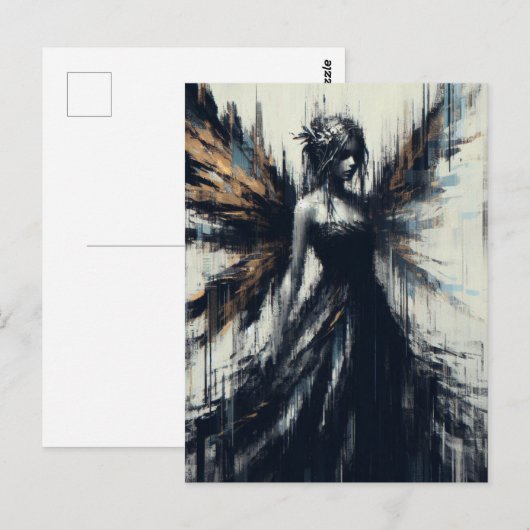 Een Glitch Fairy Briefkaart (Voorkant / Achterkant)