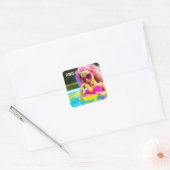 Een Glizzy fancy? Vierkante Sticker (Envelop)