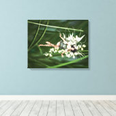 Een gloed in het geslepen schilderdoek canvas afdruk (Insitu (Houten vloer))