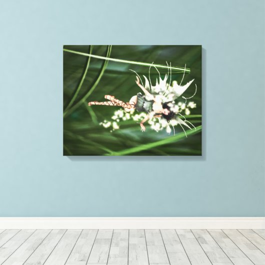 Een gloed in het geslepen schilderdoek canvas afdruk (Insitu (Houten vloer))