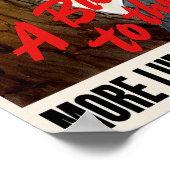 Een gloed op de as ~ Meer luber voor het leger Poster (Hoek)