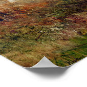 Een gloed op de Cliffs Poster (Hoek)