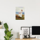 Een gloed op de Cliffs Poster (Thuiskantoor)