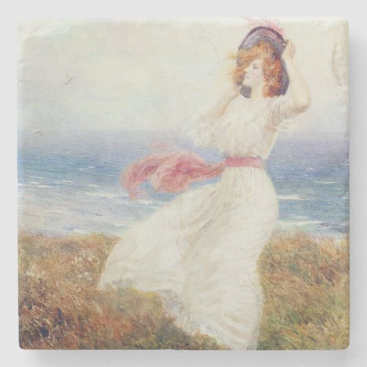 Een gloed op de Cliffs Stenen Onderzetter (Voorkant)