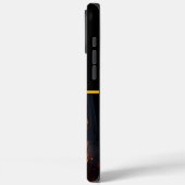 Een gloeiende tijger slentert 's nachts rond. Case-Mate iPhone case (Achterkant / Links)