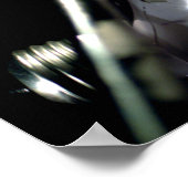 Een gloeilamp pletten poster (Hoek)