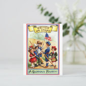 Een glorieuze 4 juli briefkaart (Staand voorkant)