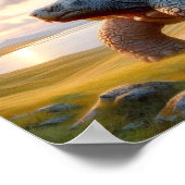 Een Gnome Warrior die zijn schildpad beveelt Poster (Hoek)