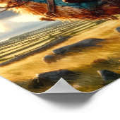 Een Gnome Warrior poseert met zijn draak Poster (Hoek)