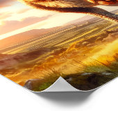 Een Gnome Warrior poseert met zijn draak Poster (Hoek)