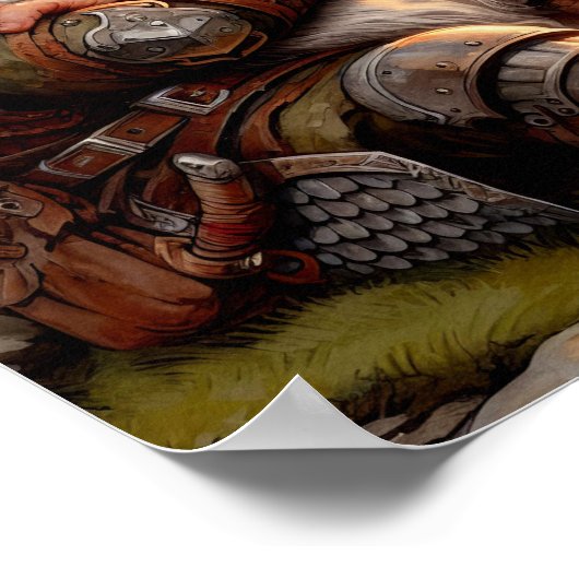 Een Gnome Warrior Posing voor de Camera Poster (Hoek)