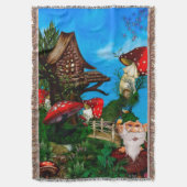 Een gnoom voor mijn Garden Fantasy Art Deken (Voorkant Verticaal)