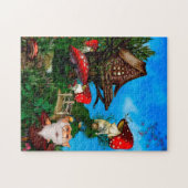 Een gnoom voor mijn Garden Fantasy Art Legpuzzel (Horizontaal)