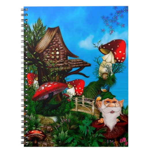 Een gnoom voor mijn Garden Fantasy Art Notitieboek (Voorkant)
