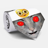 een GO CRAZY-stropdas met BIG en Gomez de katten Stropdas (Opgerold)