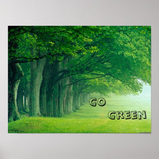 Een Go Green Poster (Voorkant)