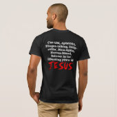Een God apostolisch T-shirt (Achterkant volledig)