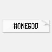 ÉÉN GOD-Bumpersticker Bumpersticker (Voorkant)