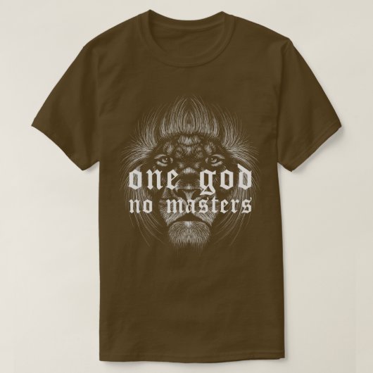 Eén God Geen Meesters 1 T-shirt (Design voorkant)