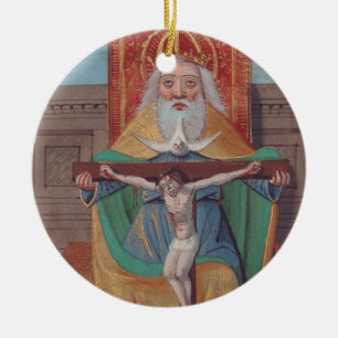 Eén God Heilige Drie-eenheid in heerlijkheid Keramisch Ornament