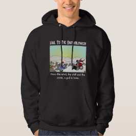 Een God is een zwarte hoodie van Mannen.
