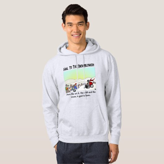 Een God is geboren Mannen Hoodie (Voorkant volledig)
