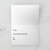 Een God is geboren na Wenskaart Kaart (Binnen)