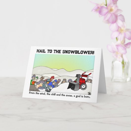 Een God is geboren na Wenskaart Kaart (Orchidee)