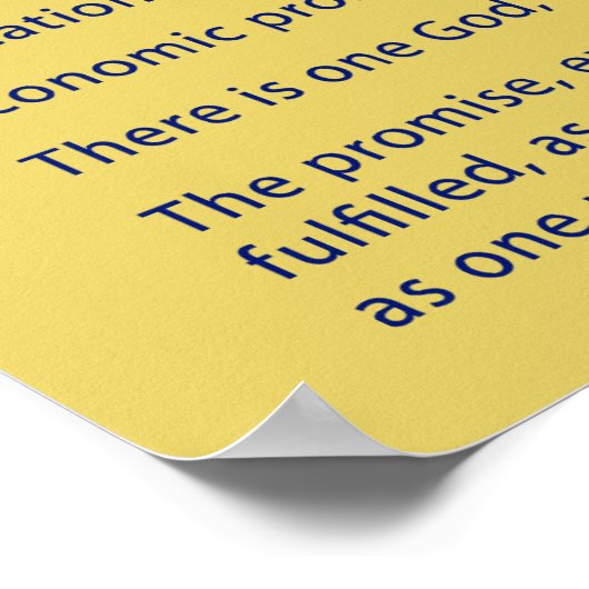 Eén God Poster (Hoek)