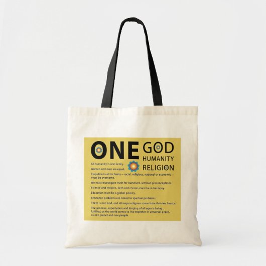 Eén God Tote Bag (Voorkant)