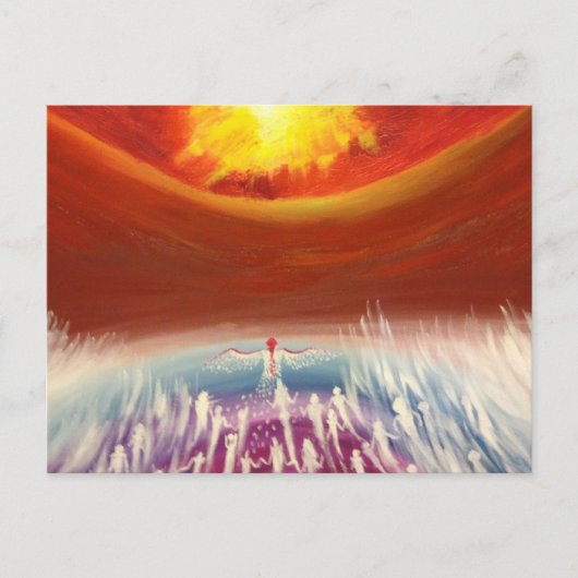 Een goddelijke reis briefkaart (Voorkant)