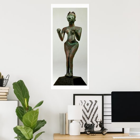 Een godin van Mari, Early Dynastic Period, c.25th- Poster (Thuiskantoor)