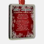 Een godmosterlijk gedicht - kerstontwerp metalen ornament (Rechts)
