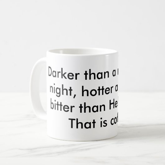 Een Godot-zin (Mok) Koffiemok (Voorkant links)