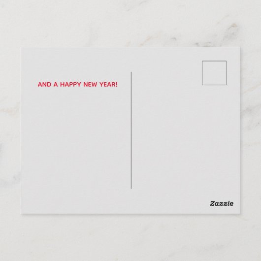 Een goed aangepast kerstfeest, chiropractisch briefkaart (Achterkant)