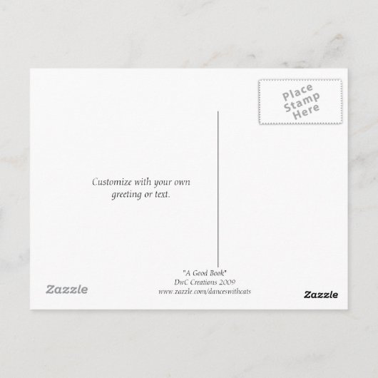 Een goed boek Briefkaart (Achterkant)