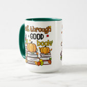 Een goed boek door de sluier mok (Voorkant links)