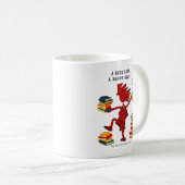 Een goed boek Een vrolijk hart Mok in herfstkleure (Voorkant rechts)