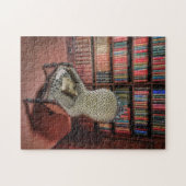 Een goed boek en een klapstoel legpuzzel (Horizontaal)