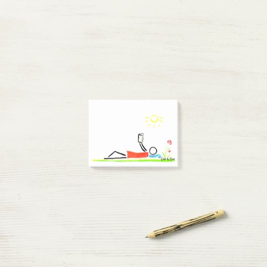 een goed boek lezen post-it® notes (Op bureau)