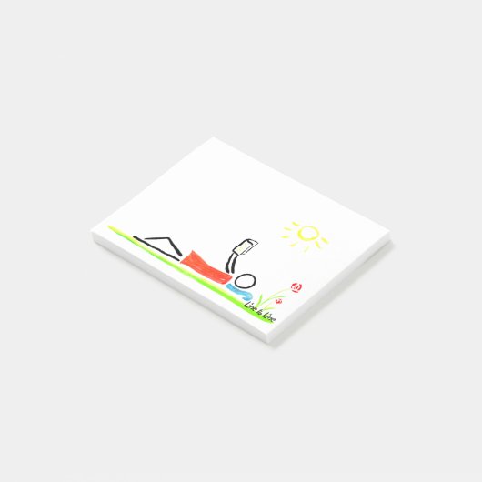 een goed boek lezen post-it® notes (Schuin)