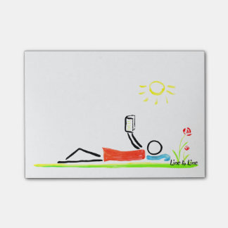 een goed boek lezen post-it® notes