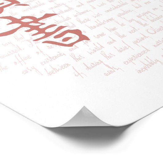 Een goed boek Poster (Hoek)